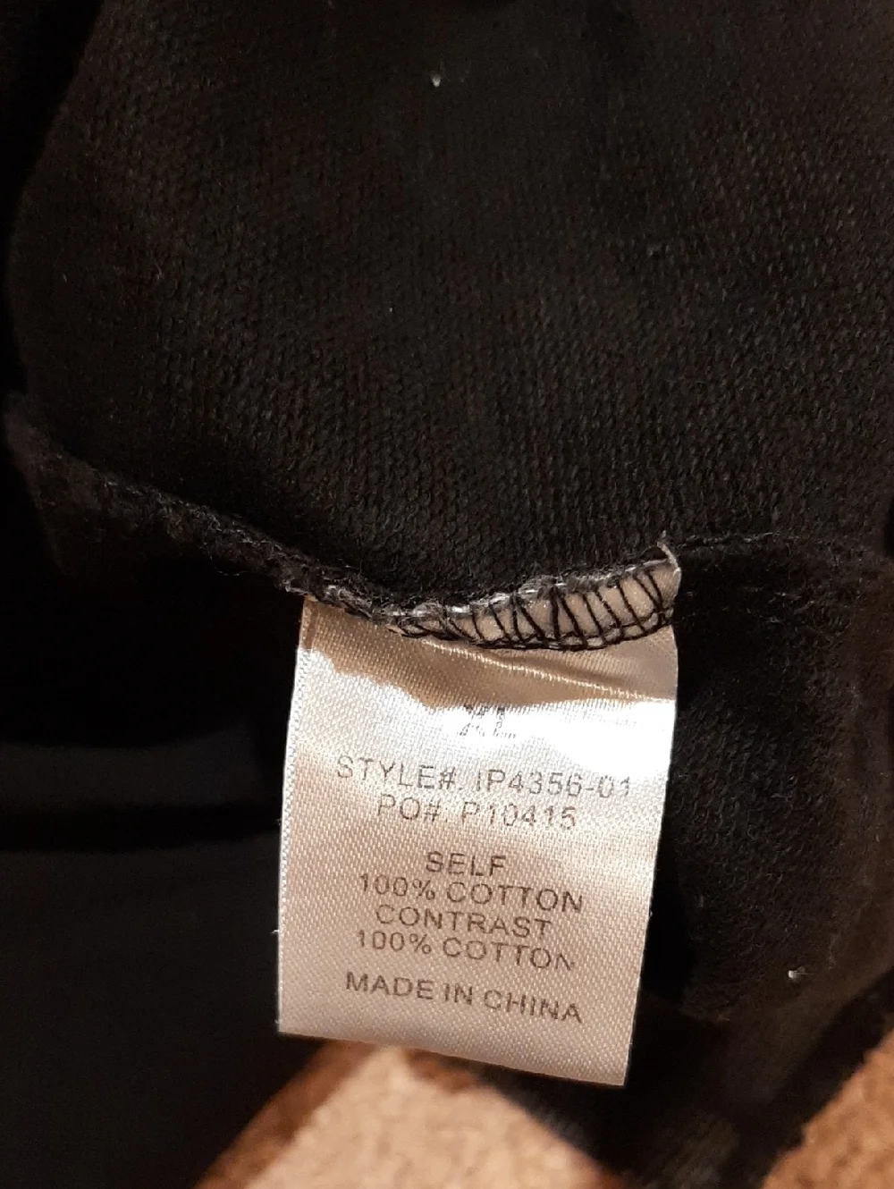 🥀🍋NWT BiBi Long-Sleeved Black Mineral-Wash Uneven Hem Sweatshirt (XL) 🥀 - Picture 8 of 8